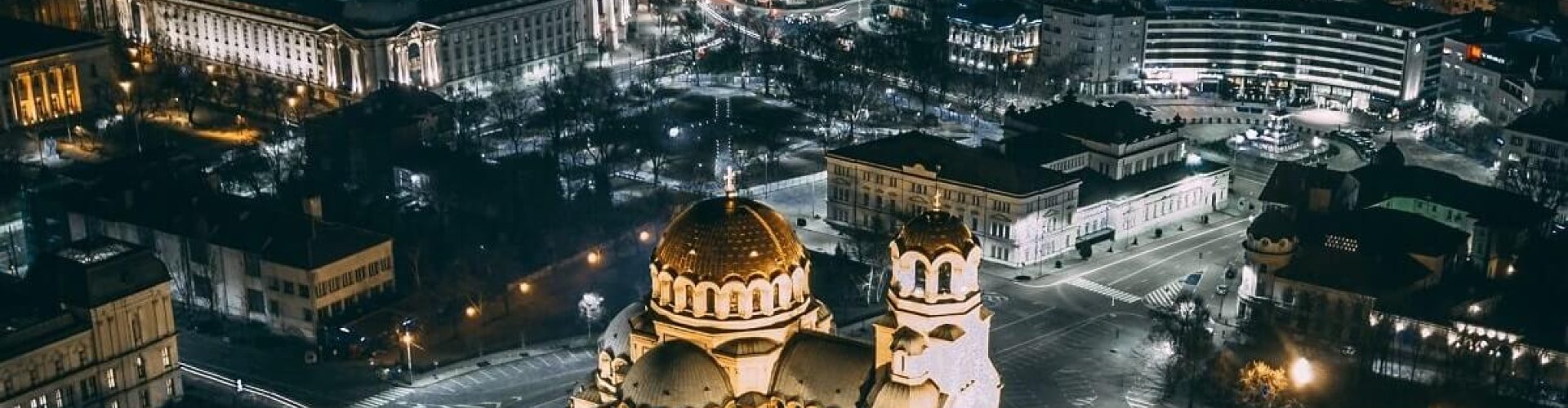 Nightscape of Sofia, BG nightlife