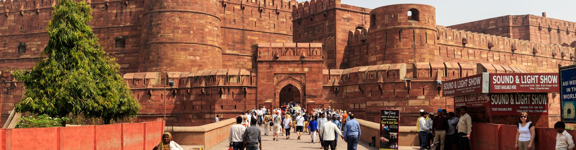 Agra nightlife evening scene