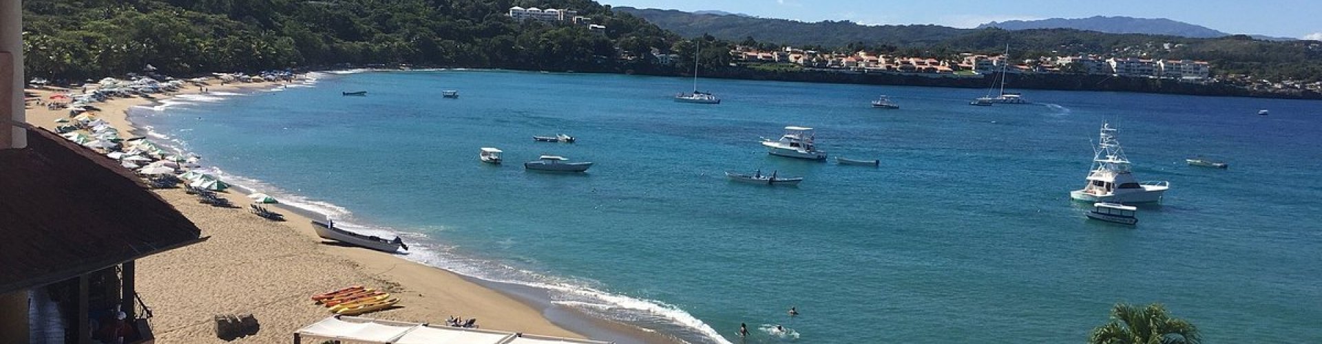 Sosúa nightlife cityscape at night