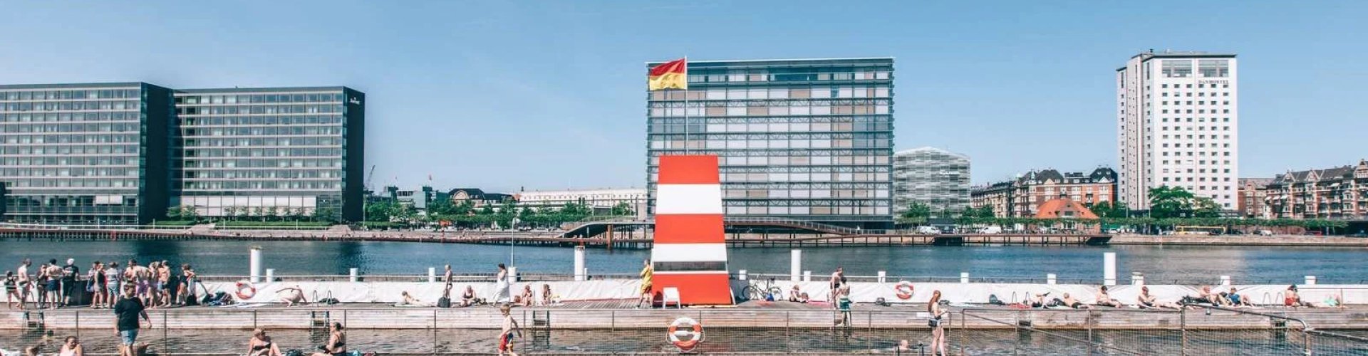 Copenhagen after-dark skyline