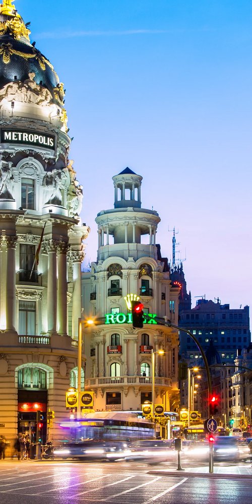 Nightlife ambience in Madrid