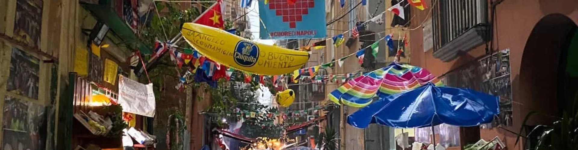 Nightlife in Naples, IT skyline