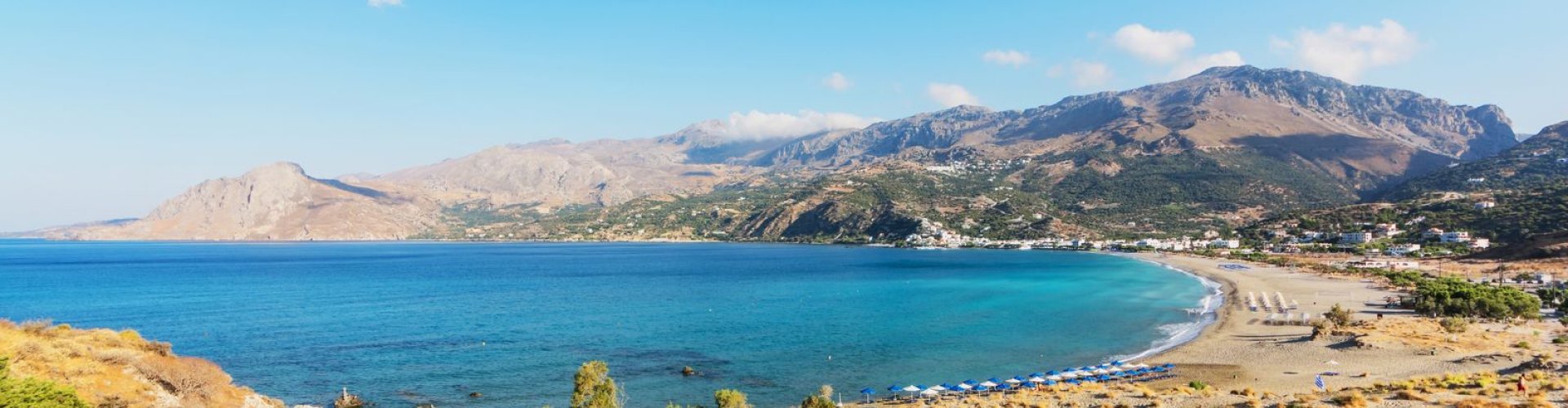 Nightlife skyline in Plakias, GR