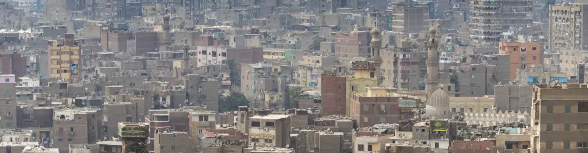 Nightlife in Cairo skyline