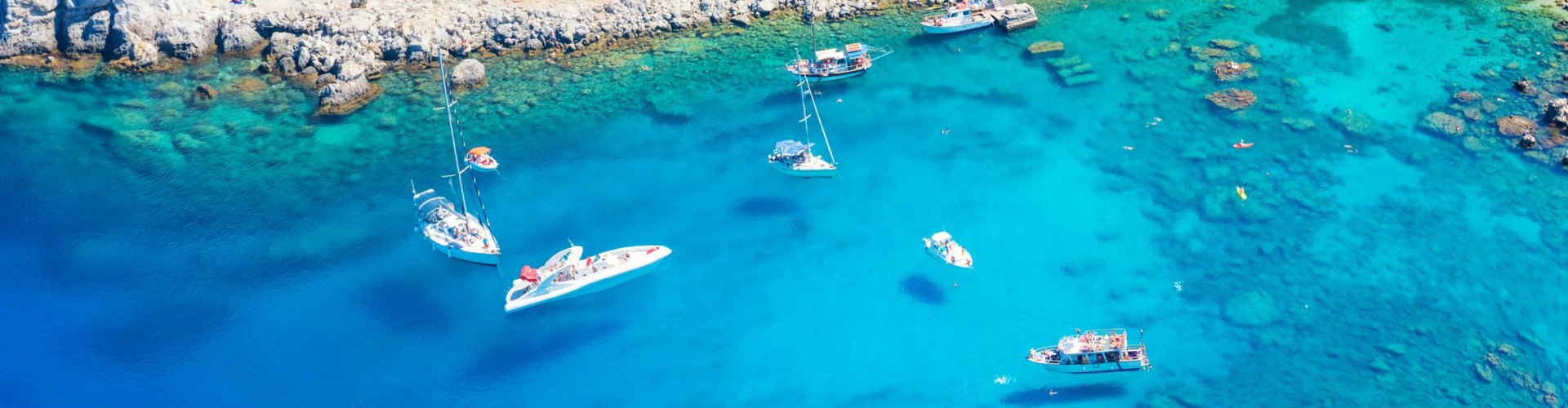 Night nightlife vista of Faliraki, GR