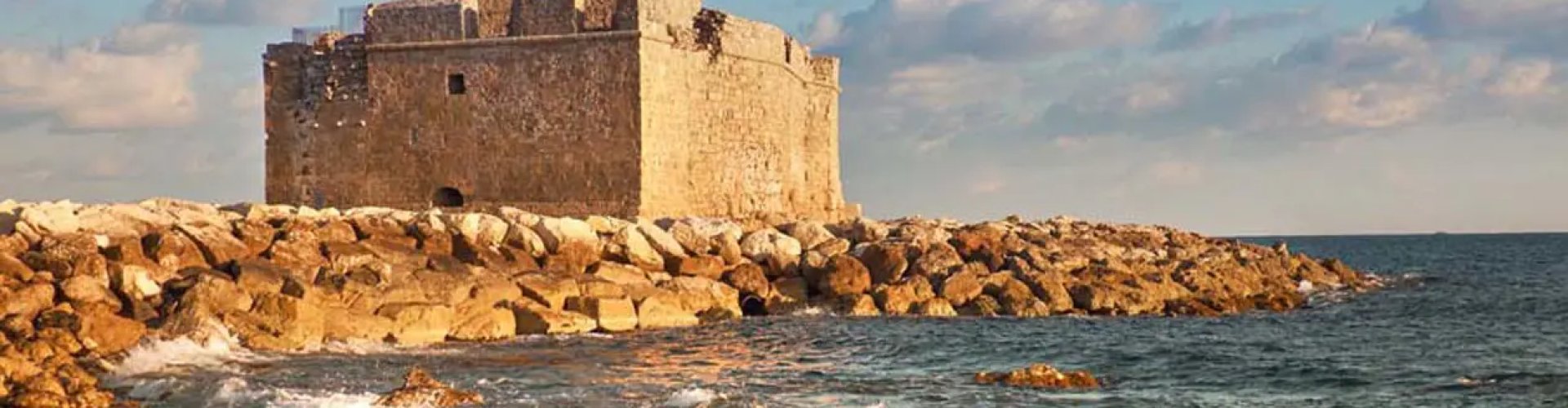 Nighttime cityscape of Paphos, CY