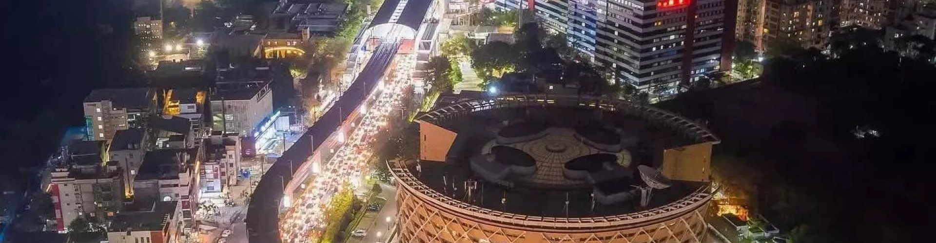 Hyderabad nightlife scene at night