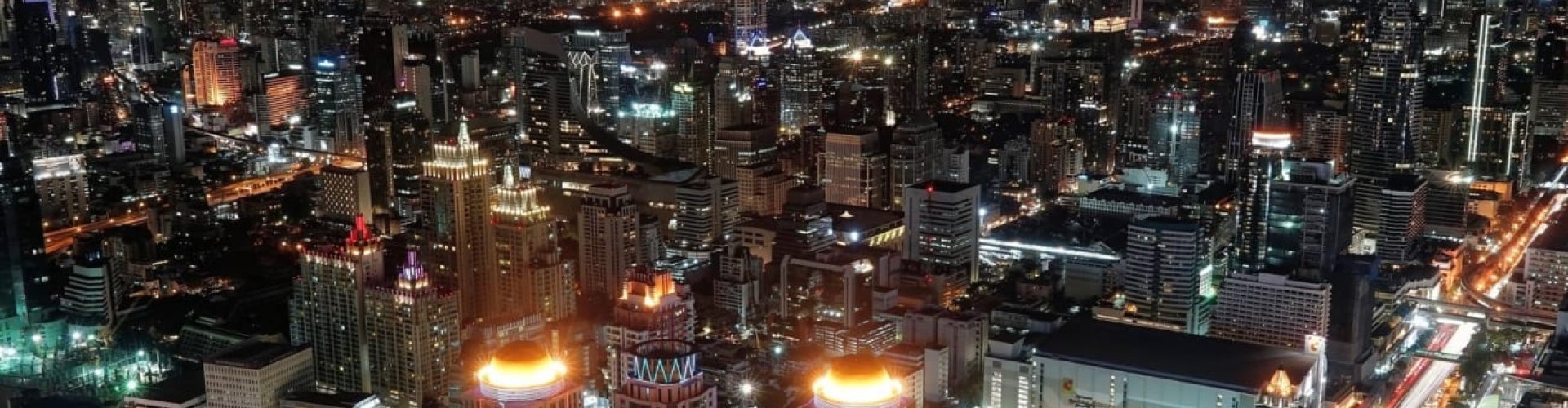 Bangkok nightlife panorama