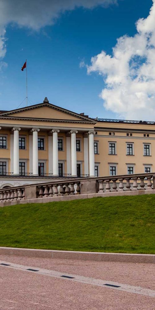 Nightlife ambience in Oslo nightlife district